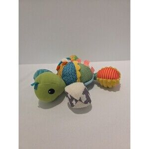 Infantino Baby Stroller Car Seat Hanging Plush Toy Mirror Newborn Turtle